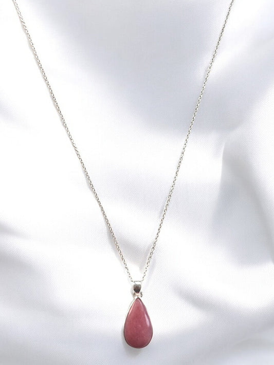 Natural Tourmaline Pendant Necklace in Sterling Silver